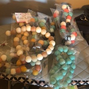 (10) felt decorative garlands